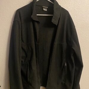Bass Pro Shops Men's Black Zip-Up Fleece Sweater Jacket
